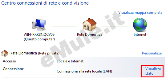 IP 
statico con Seven